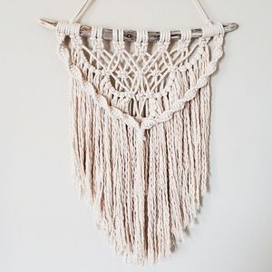 Macrame Wall Hanging Boho Lux Decor Handmade